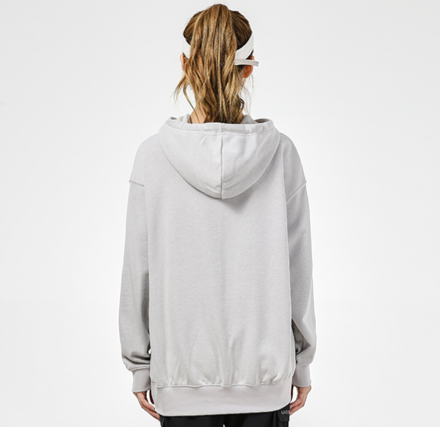 Bluza Nike Sportswear z kapturem szara - obrazek 4