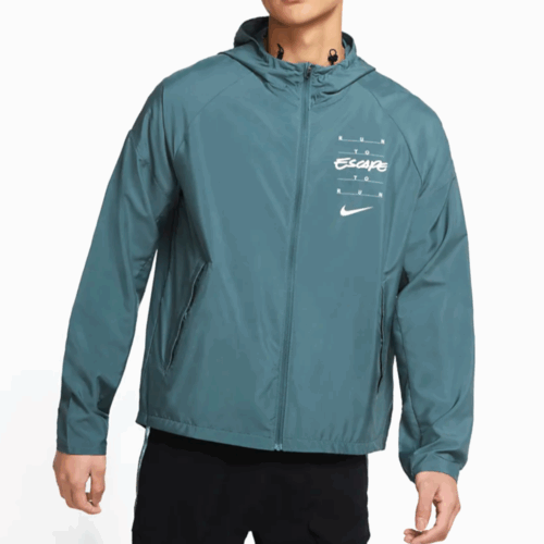 Kurtka Nike Escape windbreaker niebieska z kapturem