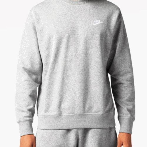 Bluza Nike NSW Club Cerew logo szara
