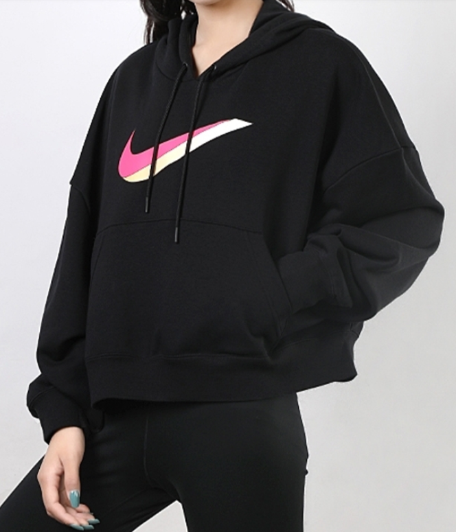 Bluza damska Nike NSW kaptur czarna - obrazek 4