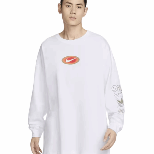 Bluza męska Nike logo biała