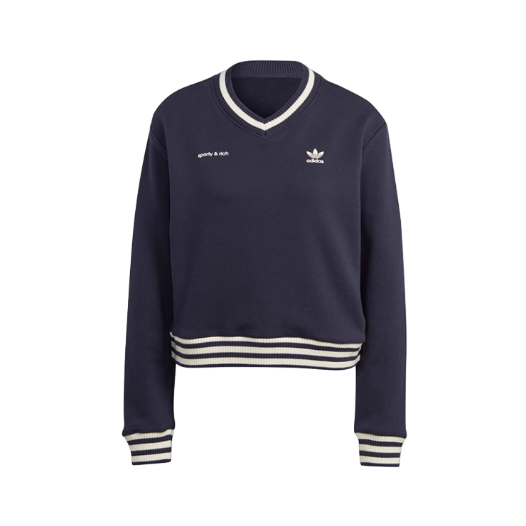 Bluza damska Adidas Sporty & Rich granatowa