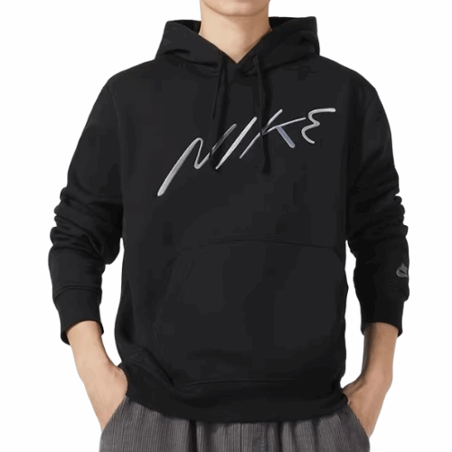 Bluza męska Nike Club Logo kangurka black