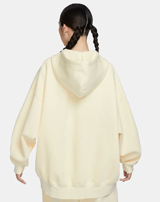 Bluza damska Nike Logo rozpinana kremowa - obrazek 5