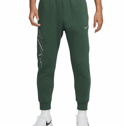 Spodnie męskie dresowe Nike Club kieszeń green