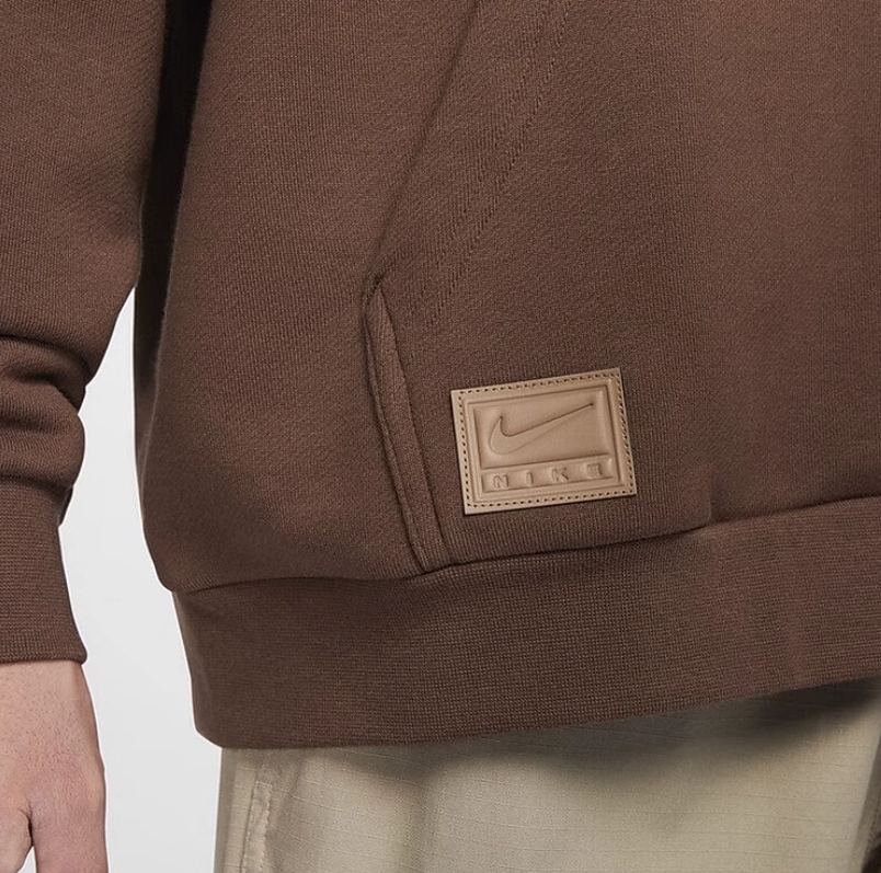 Bluza męska Nike Club kangurka kaptur brown - obrazek 4