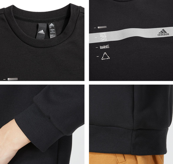 Bluza Adidas GFX Crew black - obrazek 5