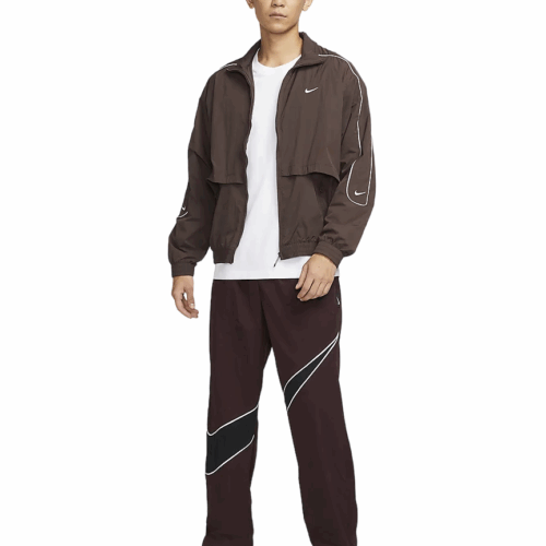 Kurtka męska Nike wiatrówka brązowa