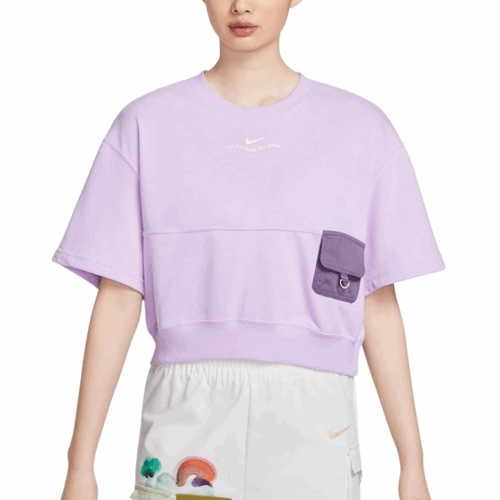 Koszulka damska Nike Sportswear kieszonka fiolet