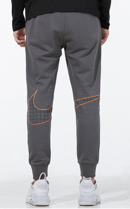 Spodnie sportowe Nike Sportswear French Terry szare - obrazek 3