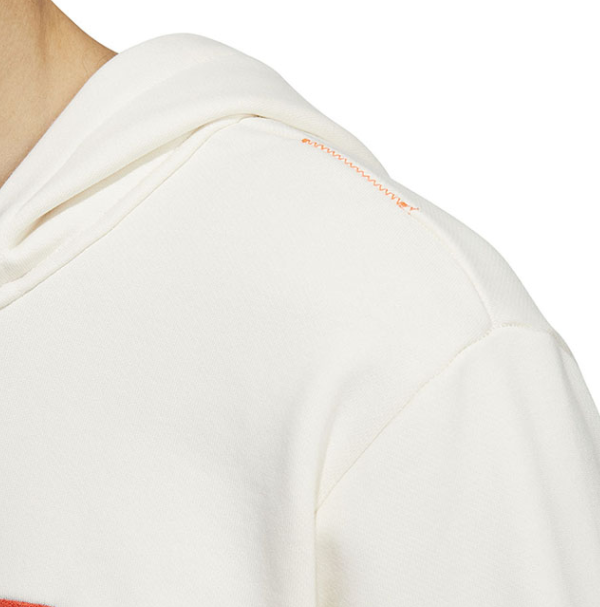 Bluza męska Adidas kangurka kaptur biała - obrazek 6