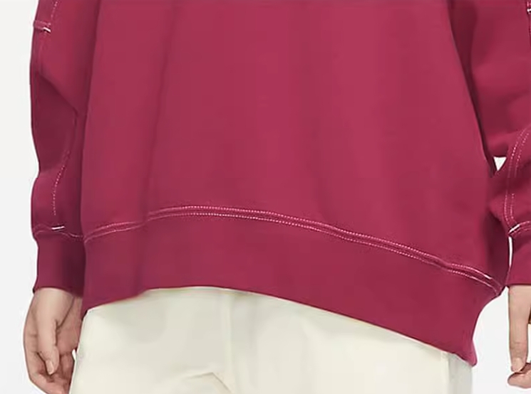 Bluza damska Nike Athletic Club wiśniowa - obrazek 5