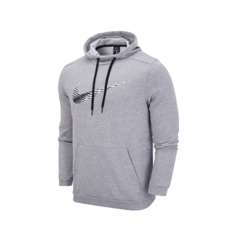 Bluza Nike Dri-fit z kapturem logo szara