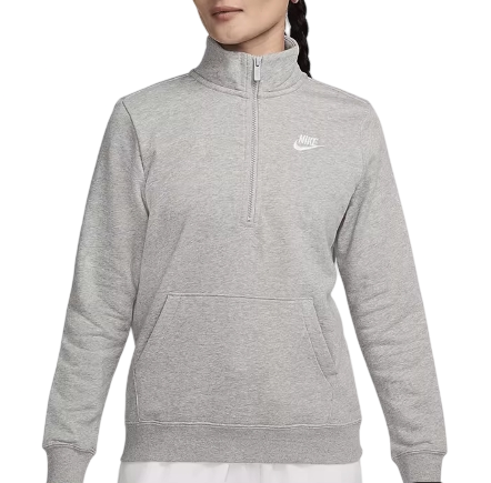 Bluza damska Nike Club Fleece rozpinana szara