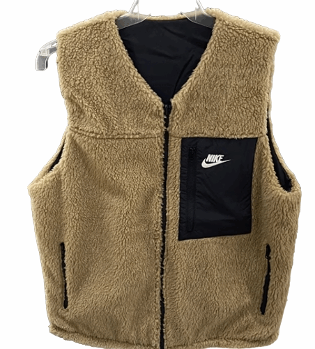 Kamizelka Nike Club logo beżowa