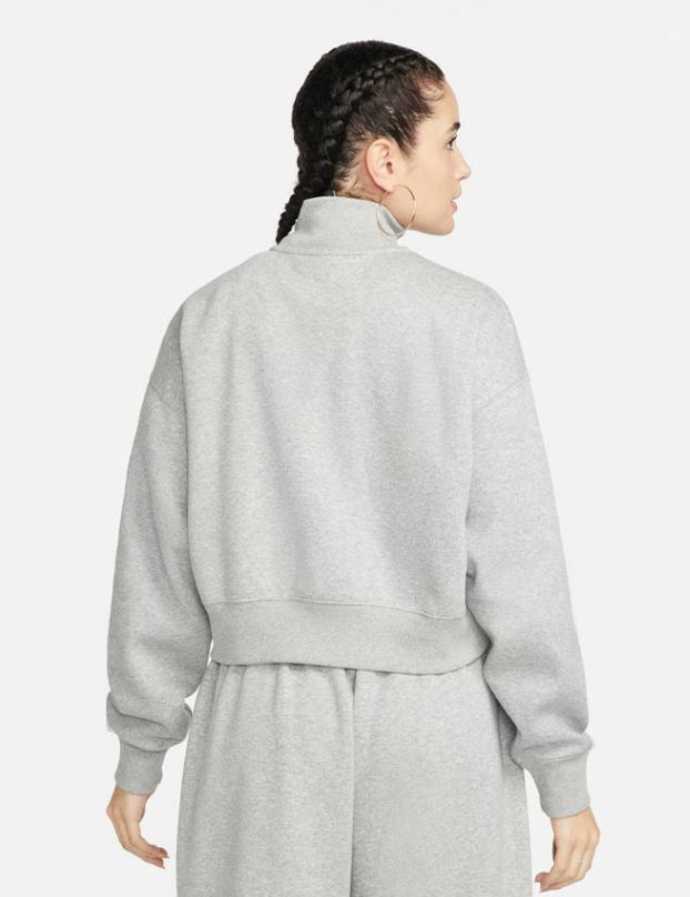 Bluza damska Nike Sportswear Phoenix szara - obrazek 4