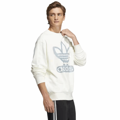 Bluza męska Adidas Print Logo ecru