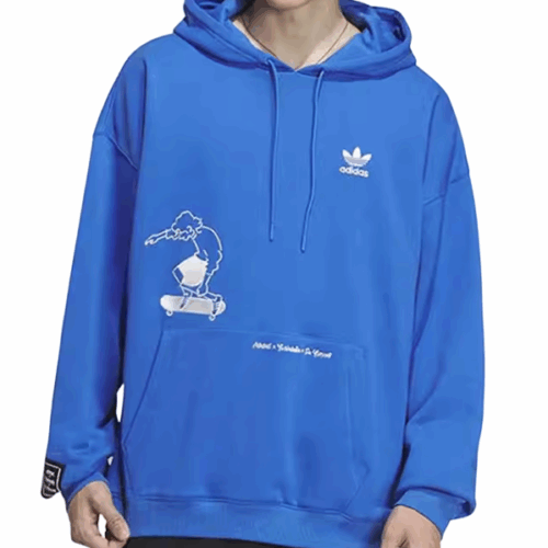 Bluza męska Adidas Originals kaptur niebieska