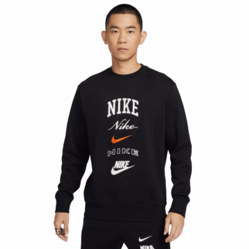 Bluza męska Nike Club Fleece logo czarna