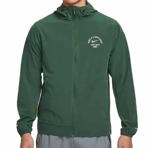 Kurtka Nike Running wiatrówka logo zielona