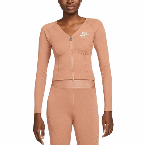 Damski top Nike bluza na zamek brudny róż