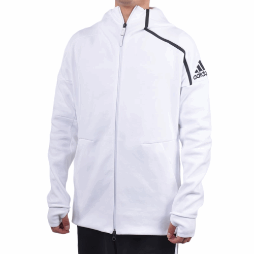 Bluza męska sportowa Adidas Hoodie kaptur biała