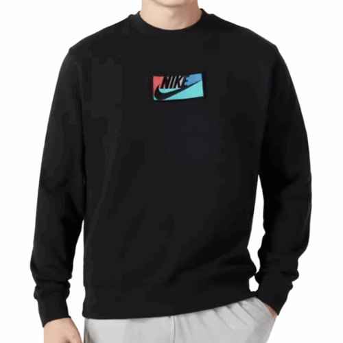 Bluza męska Nike logo bawełna czarna