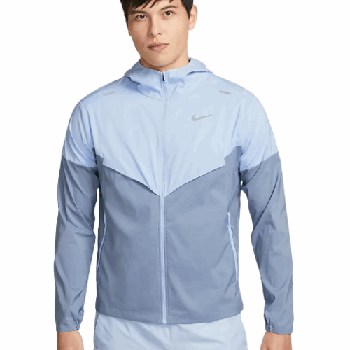 Kurtka Nike windrunner kaptur niebieska