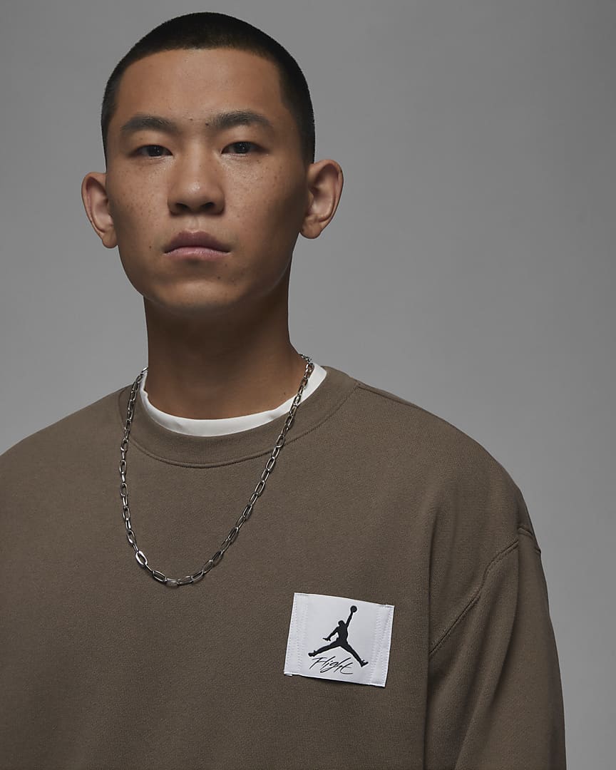 Bluza męska Nike Air Jordan Logo round dark brown - obrazek 3