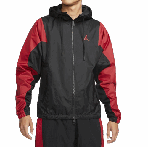 Kurtka Nike Jordan wiatrówka wodoodporna czarno-czerwona