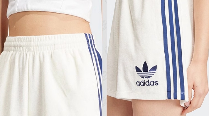 Szorty damskie spodenki Adidas Originals white - obrazek 3