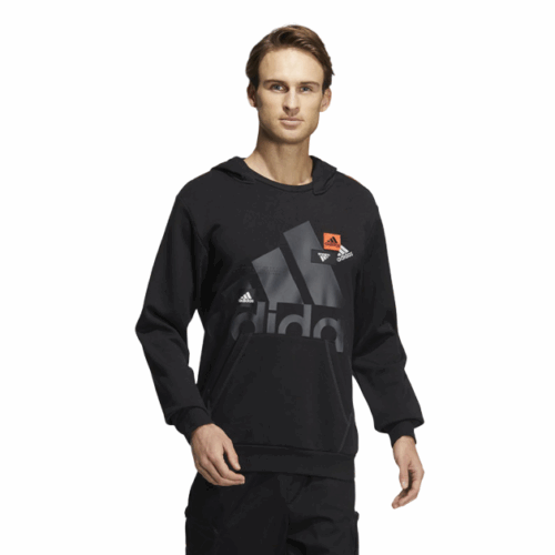 Bluza męska Adidas kangurka kaptur czarna