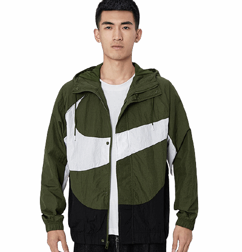 Kurtka Nike Sportswear Swoosh wiatrówka zielona