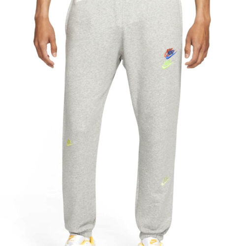 Spodnie dresowe szare Nike kolorowe logo