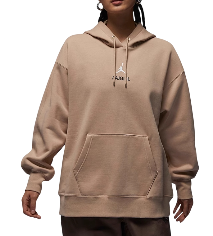 Bluza damska Nike Jordan AJGIRL kaptur beige