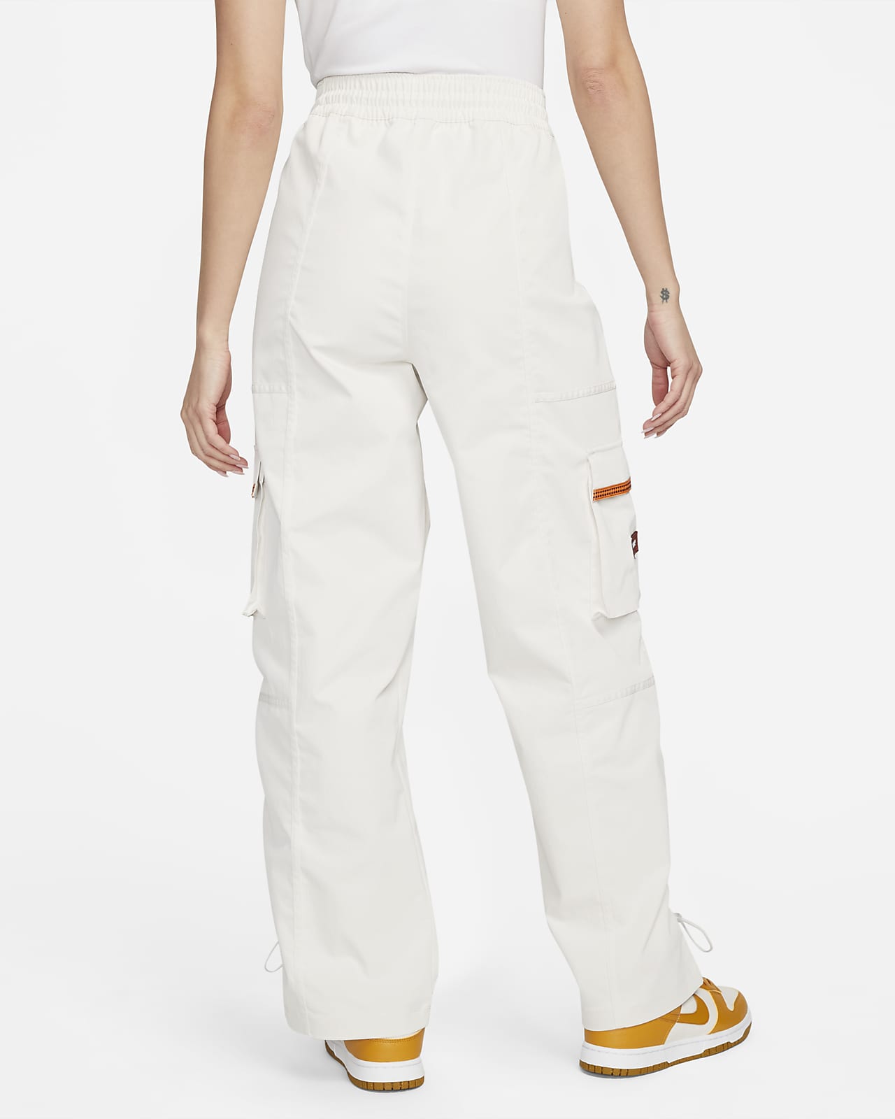 Spodnie damskie Nike Sportswear cargo białe - obrazek 2