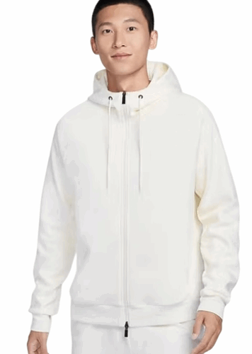 Bluza męska Nike AS zapinana z kapturem beżowa