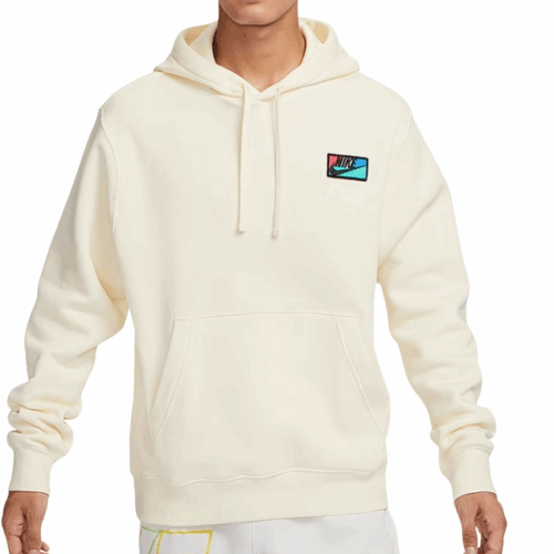 Bluza męska Nike logo bawełna kaptur biała