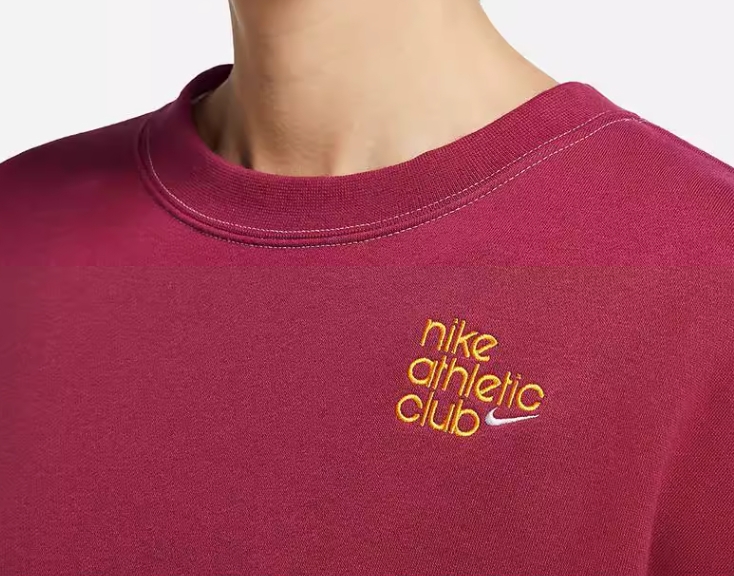 Bluza damska Nike Athletic Club wiśniowa - obrazek 3