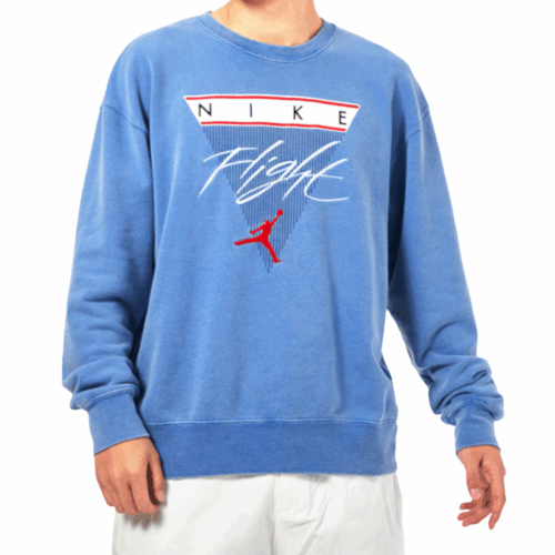 Bluza Nike Jordan Flight Crew logo niebieska