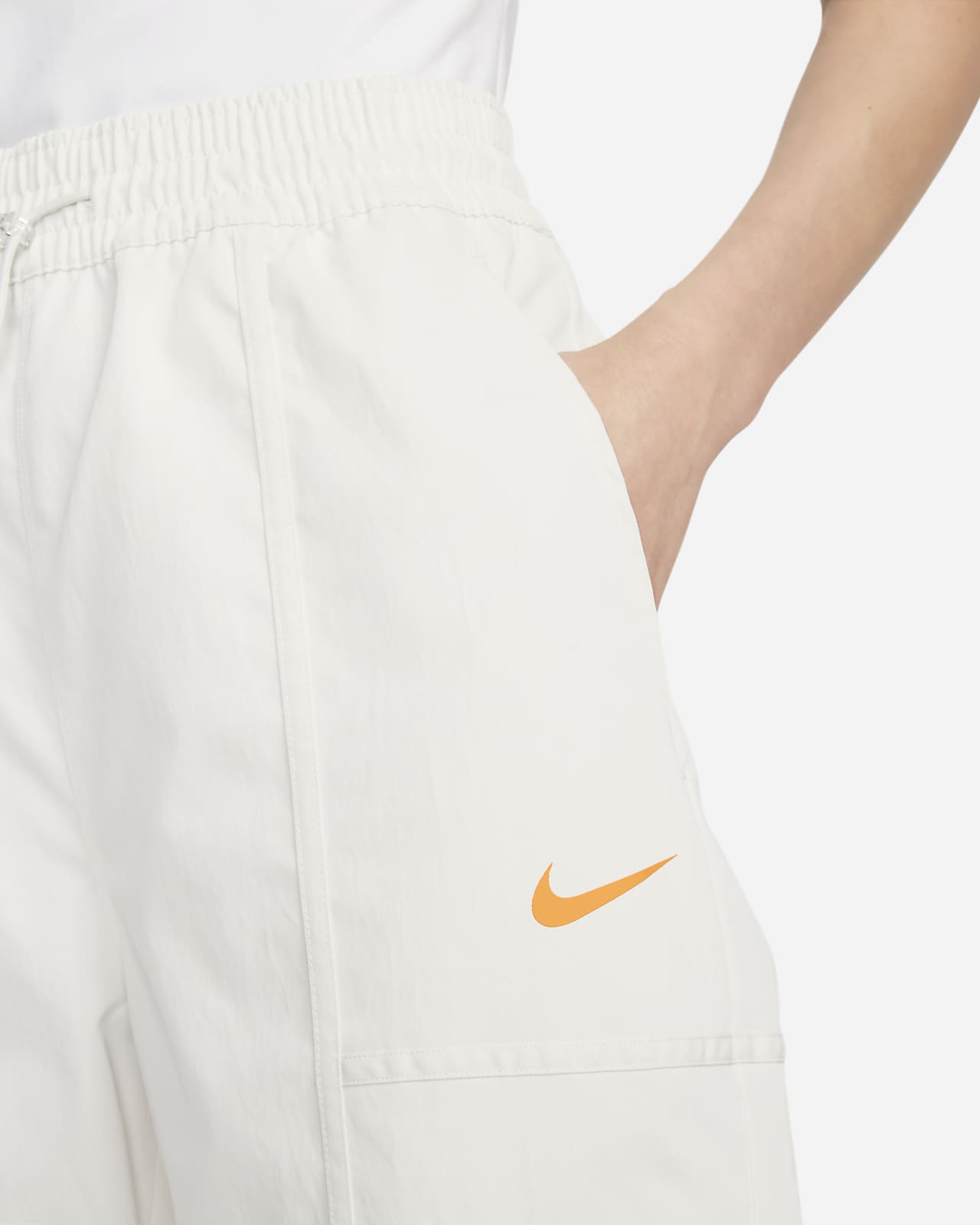 Spodnie damskie Nike Sportswear cargo białe - obrazek 6