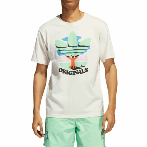 Koszulka T-shirt oddychająca Adidas Trefoil biala