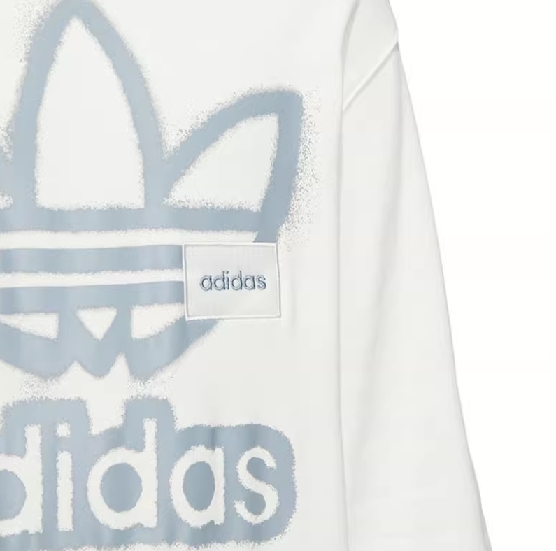 Bluza męska Adidas Print Logo ecru - obrazek 4