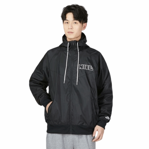 Kurtka męska Nike wiatrówka kaptur czarna