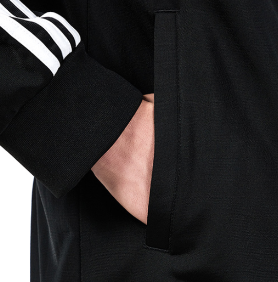 Bluza Adidas 3-Stripes logo czarna - obrazek 3