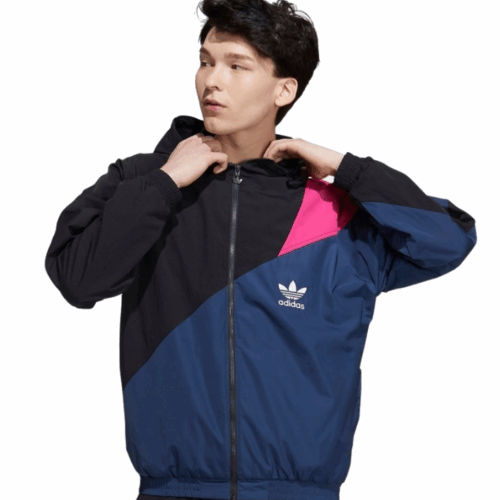 Kurtka Adidas Wiatrówka Sportowa czarna granatowa