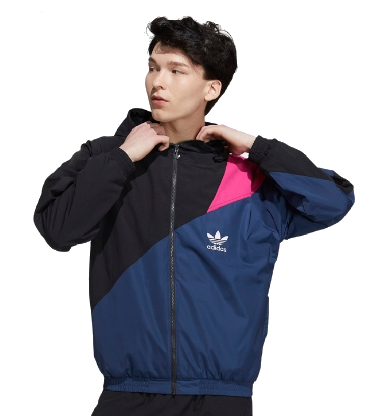 Kurtka Adidas Wiatrówka Sportowa czarna granatowa
