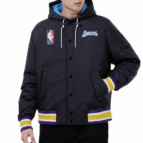 Kurtka męska Nike Los Angeles Lakers czarna