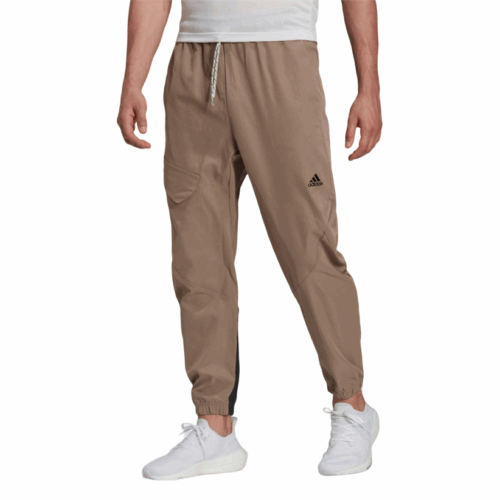 Spodnie sportowe Adidas Originals cargo brązowe