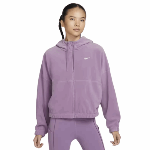 Bluza damska polar Nike Therma Fit fiolet